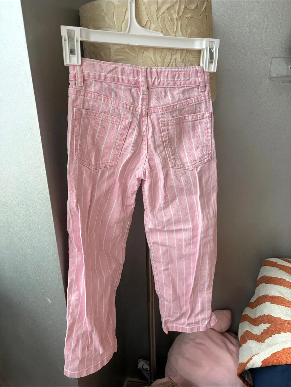 Zara Pink Striped Kids' Jeans